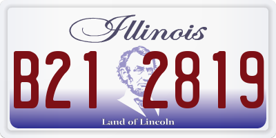 IL license plate B212819