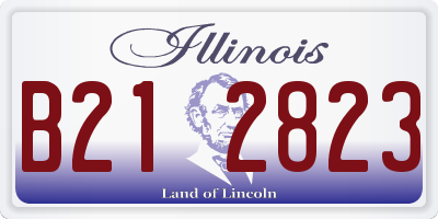 IL license plate B212823