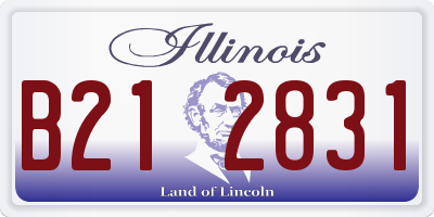 IL license plate B212831