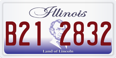 IL license plate B212832