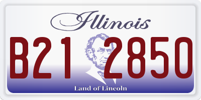 IL license plate B212850