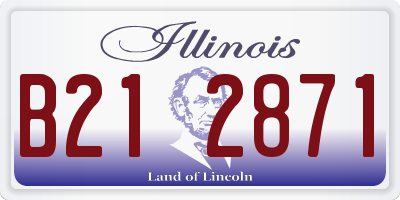 IL license plate B212871