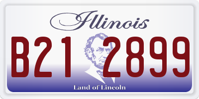 IL license plate B212899
