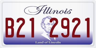 IL license plate B212921