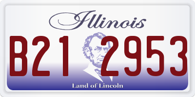 IL license plate B212953