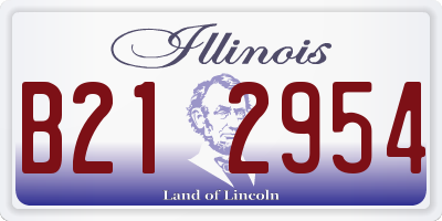 IL license plate B212954