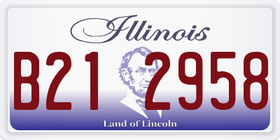 IL license plate B212958