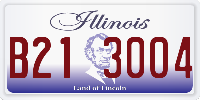 IL license plate B213004