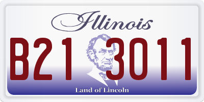 IL license plate B213011