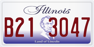 IL license plate B213047