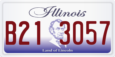 IL license plate B213057