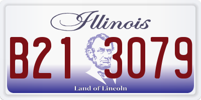 IL license plate B213079