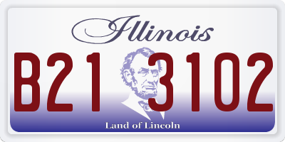IL license plate B213102