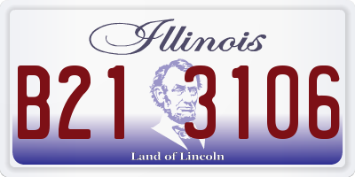 IL license plate B213106