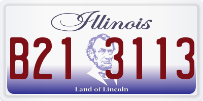 IL license plate B213113