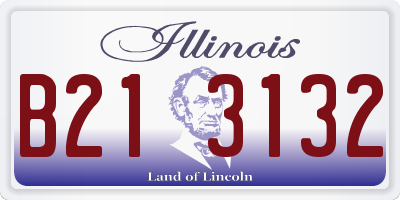 IL license plate B213132