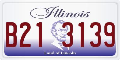 IL license plate B213139