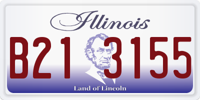 IL license plate B213155