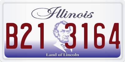IL license plate B213164