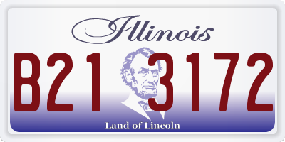 IL license plate B213172