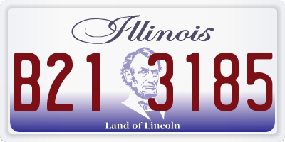 IL license plate B213185