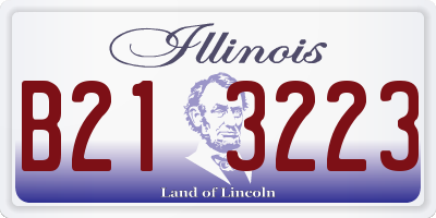 IL license plate B213223