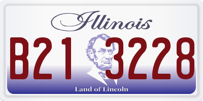 IL license plate B213228