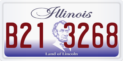IL license plate B213268