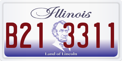 IL license plate B213311