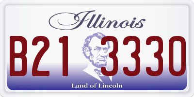 IL license plate B213330