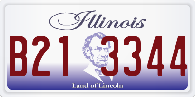 IL license plate B213344