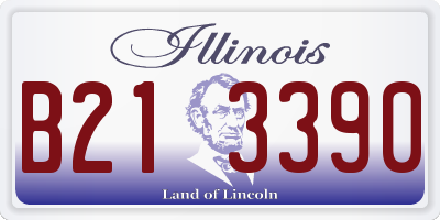 IL license plate B213390