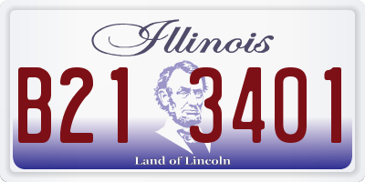 IL license plate B213401