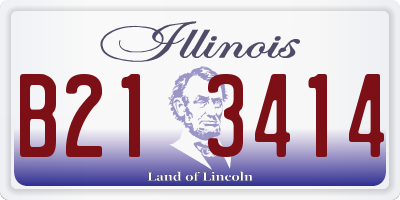 IL license plate B213414