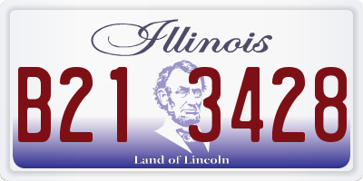 IL license plate B213428