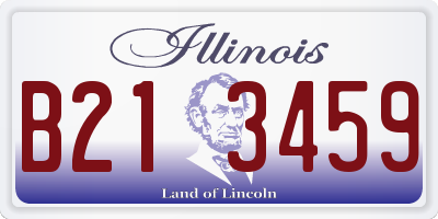 IL license plate B213459