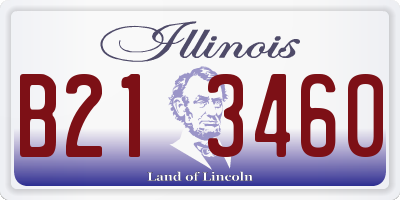 IL license plate B213460