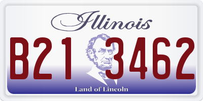 IL license plate B213462