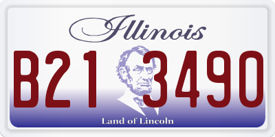 IL license plate B213490