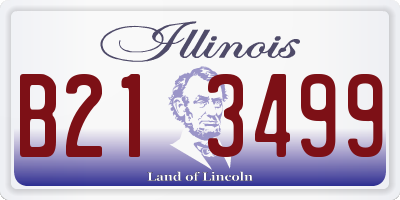 IL license plate B213499