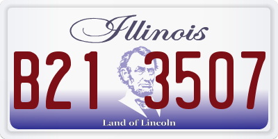 IL license plate B213507