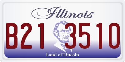 IL license plate B213510