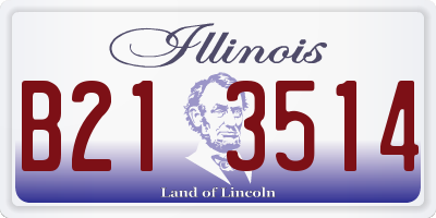 IL license plate B213514