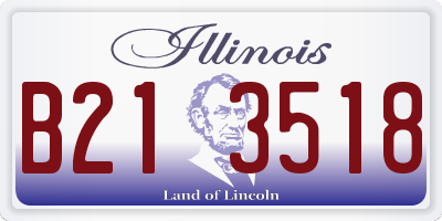IL license plate B213518