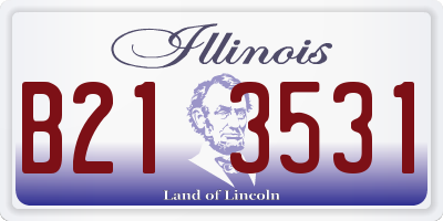 IL license plate B213531