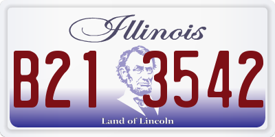 IL license plate B213542