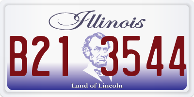 IL license plate B213544