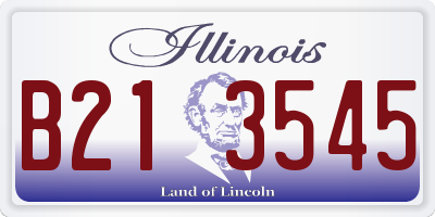 IL license plate B213545