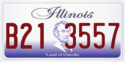 IL license plate B213557