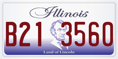 IL license plate B213560